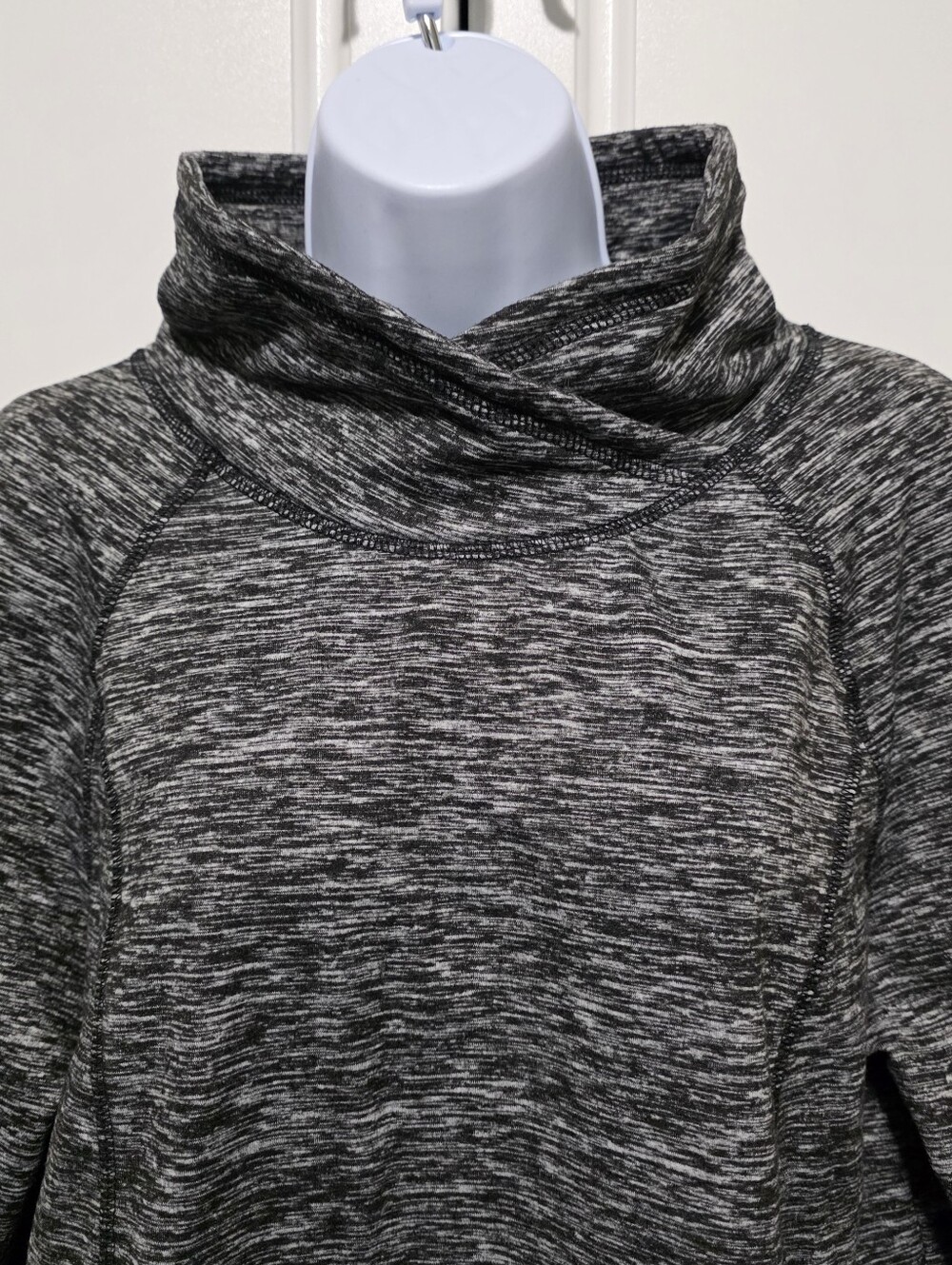 Gerry Womens Heathered Black/Gray  Performance Turtleneck PullOver Sweatshirt - Picture 3 of 12